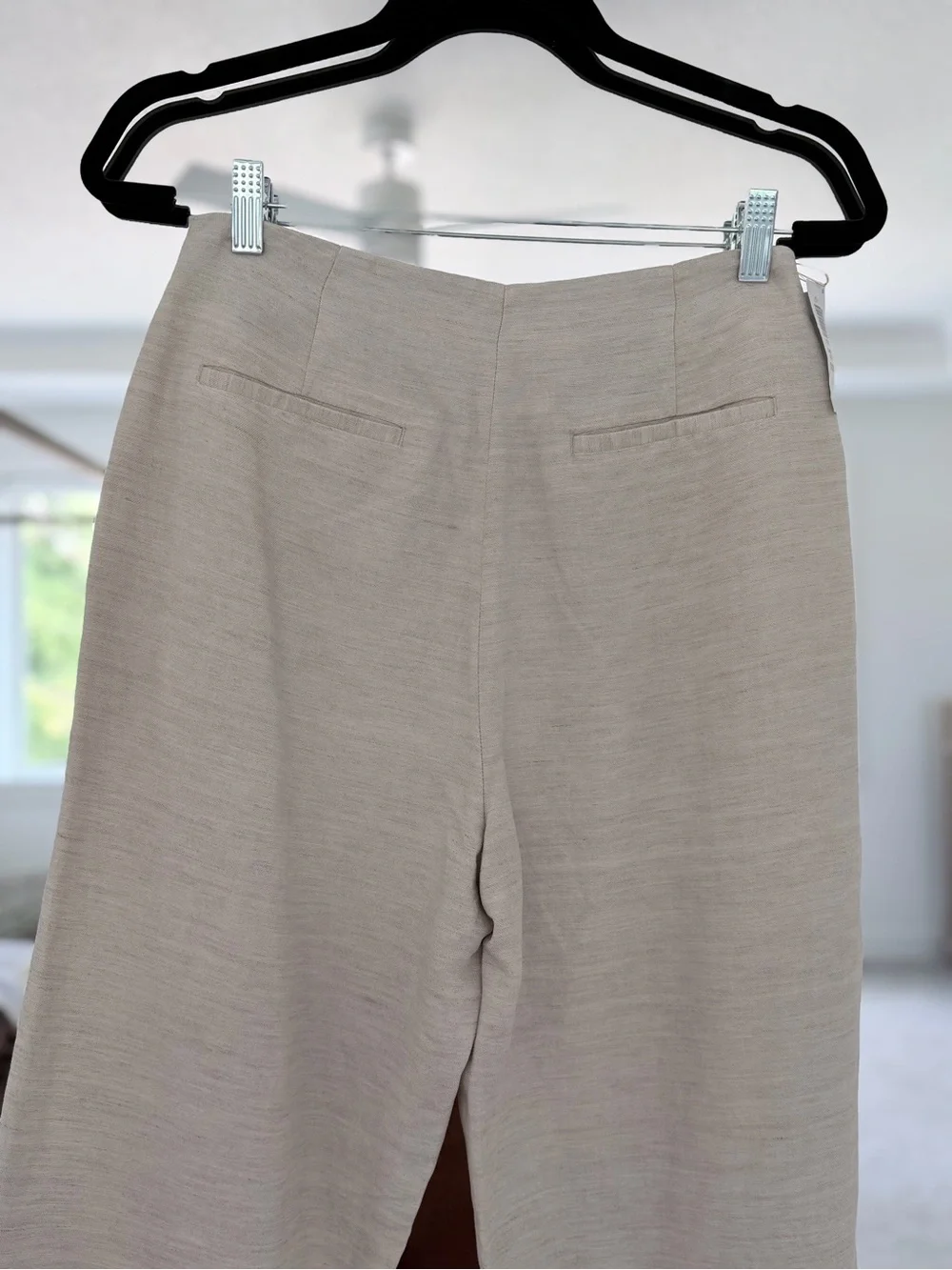 Aritzia Wilfred Sonata Linen Pant in Natural Ecru